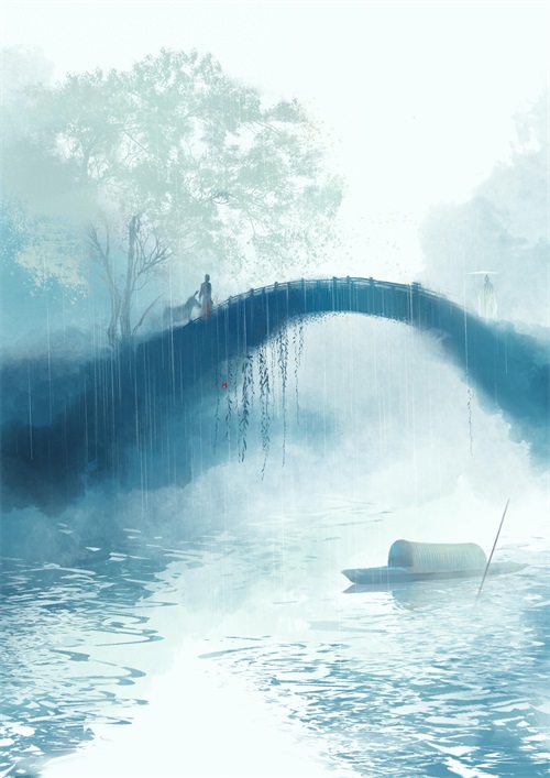一组画技不凡的古风场景插画作品欣赏！既有精致小景也有宏伟大作