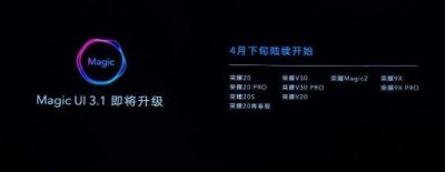 ​又有5款手机获得Magic UI 3.1更新，新增3项重要功能