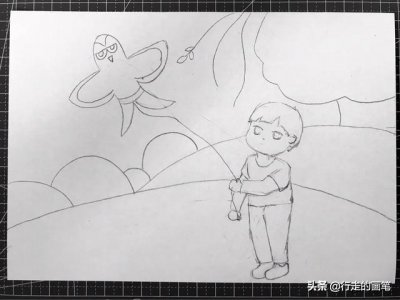 ​儿童画教程#清明节绘画-原创绘画