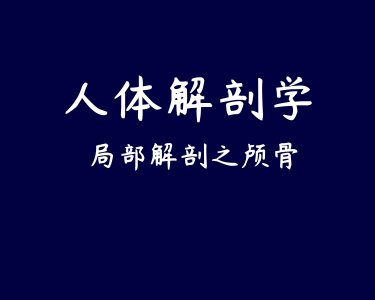 ​图示集‖人体解剖学局部解剖之颅骨