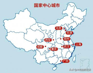 ​我国的国家中心城市都有哪些？他们分别是哪些区域的中心？