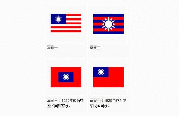 民国时候出现的多种版本的“国旗”
