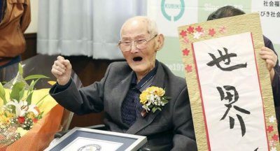 ​世界最长寿男性将满113岁