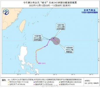 25号台风“帕卡”匆匆生成又将匆匆下线