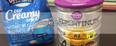 ​奶粉中a2什么意思 a2奶粉的意思