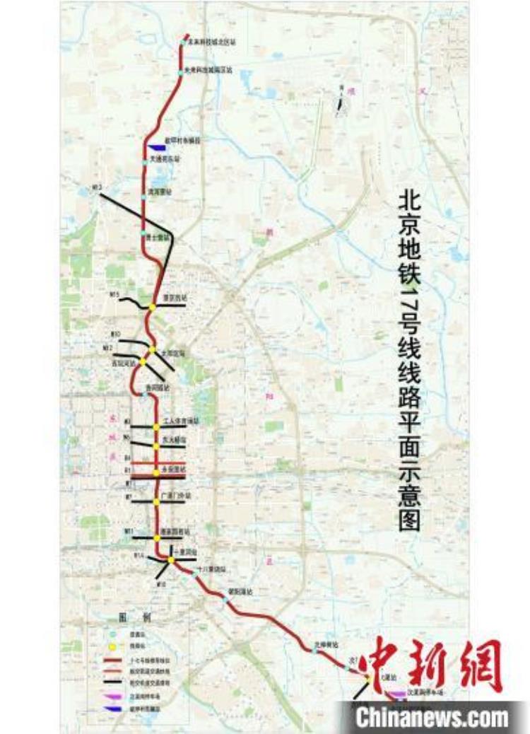 北京17号线沿线「北京地铁17号线在三环四环间进行大规模建设此段却没有设置站点」