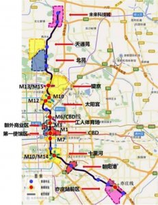 ​北京17号线沿线「北京地铁17号线在三环四环间进行大规模建设此段却没有设置站