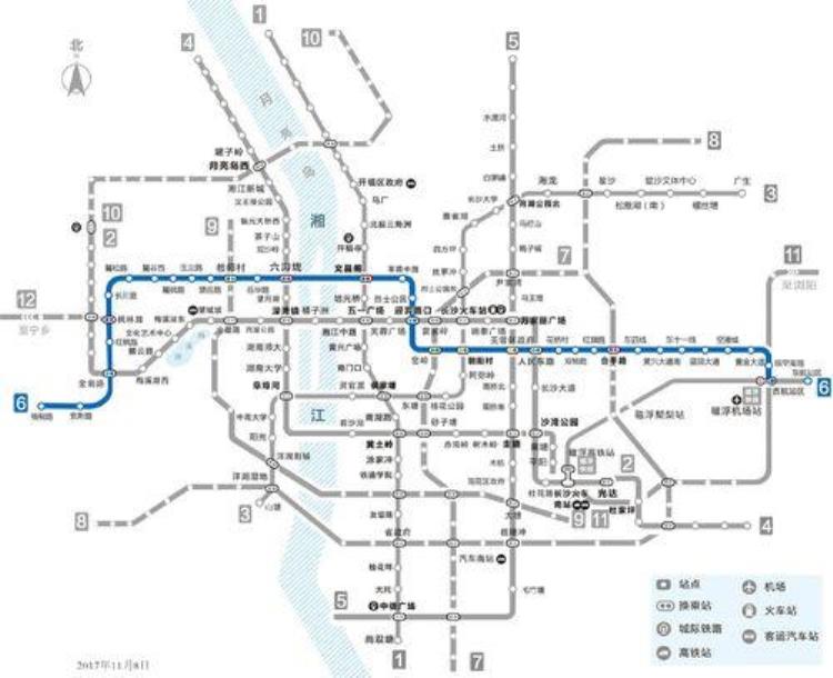 长沙规划新地铁全长52千米预计明年通车将完善市区的交通压力