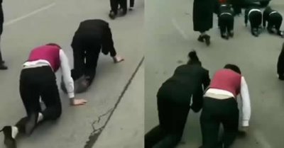 女员工业绩差跪地爬 女员工跪地爬行怎么回事