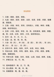 这是我见过最全面的国学文化常识大全了……