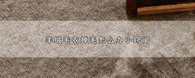 羊绒毛衣掉毛怎么办小窍门