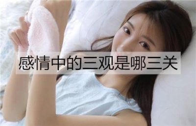​感情中的三观是哪三关？三观一致的爱情是什么样的？