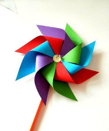 圆形风车的做法图片