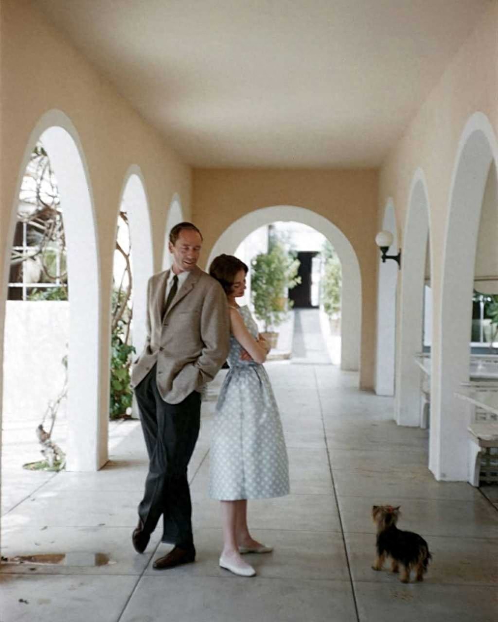 娱乐老照片：奥黛丽赫本与丈夫梅尔费勒