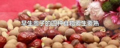 ​早生贵子是哪几种食物 早生贵子是哪几样食物