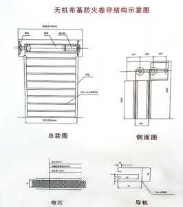 ​防火卷帘门尺寸国家标准（防火卷帘门设计规格不同型号）