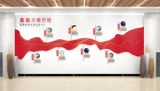 企业文化墙排版效果图设计公司（最新公司企业文化墙设计效果图）(6)