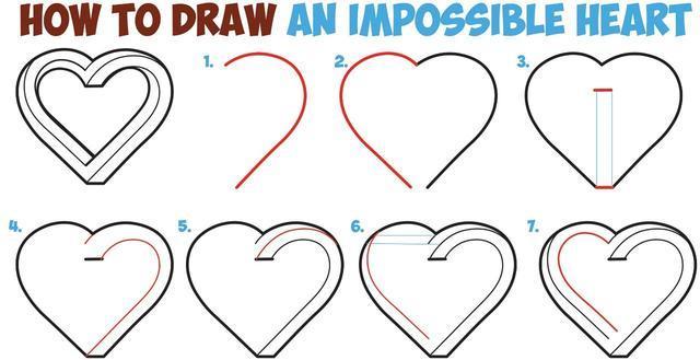 儿童简笔画｜心形创意画法大全，一键收藏肯定用得上！