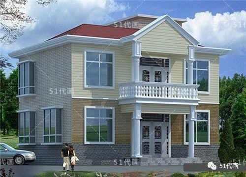 精选：4套二层复式独栋别墅农村自建房设计图