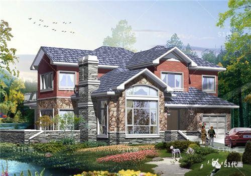 精选：4套二层复式独栋别墅农村自建房设计图