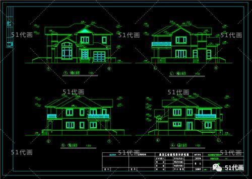 精选：4套二层复式独栋别墅农村自建房设计图