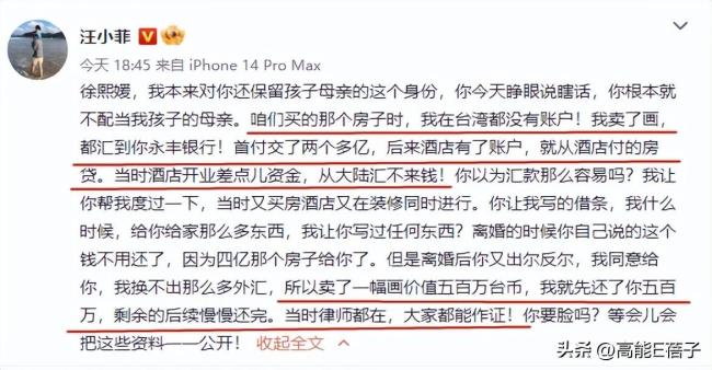 汪小菲败诉后又晒账单 一直整活从未歇息 