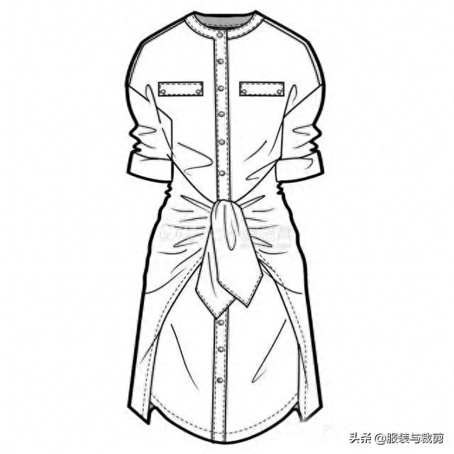 12款时尚服装设计手绘图